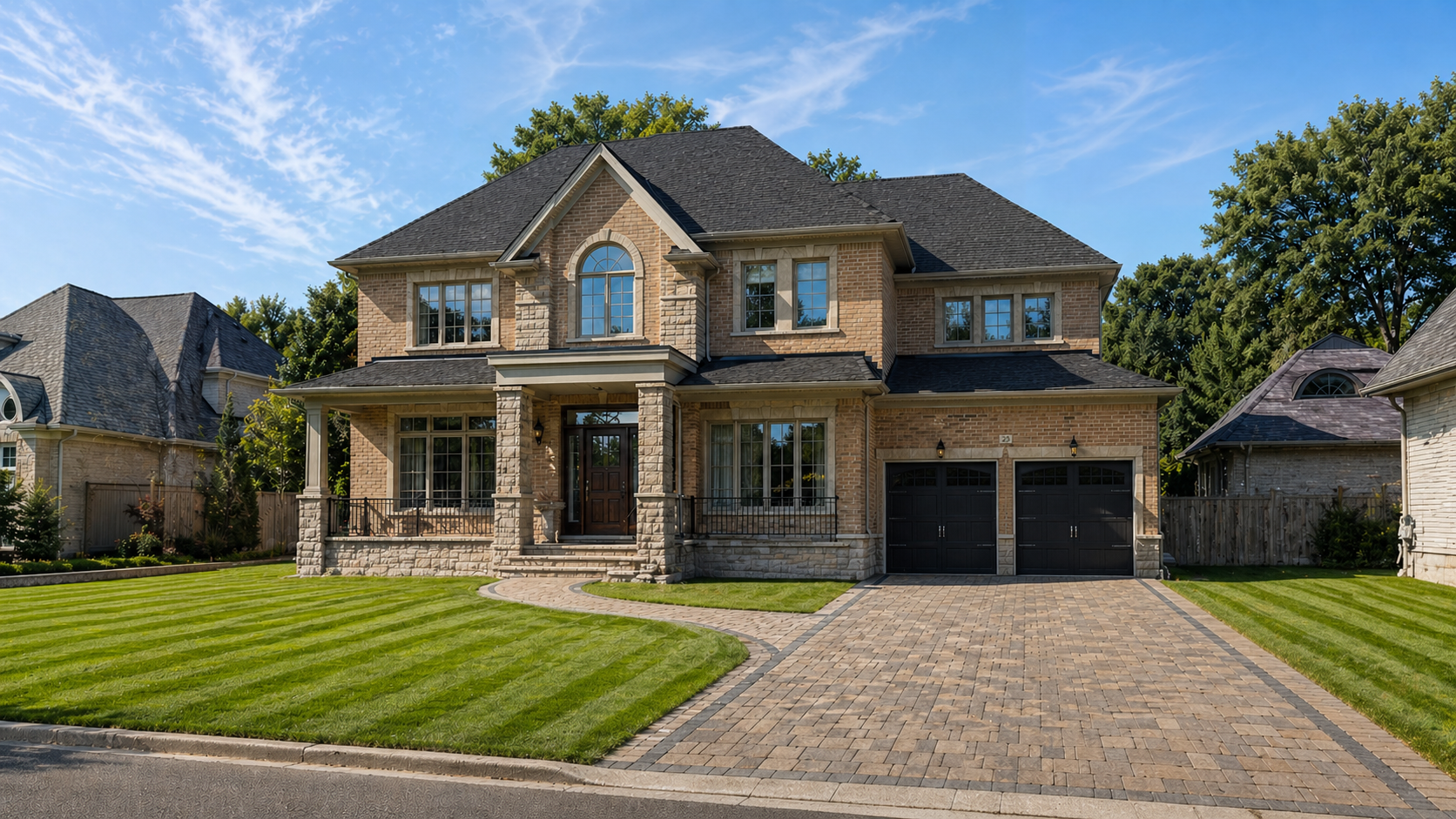 Family home illustration